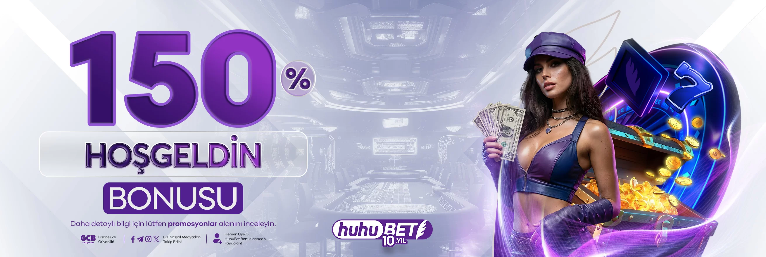 HuhuBet yüzde 150 hoş geldin bonusu